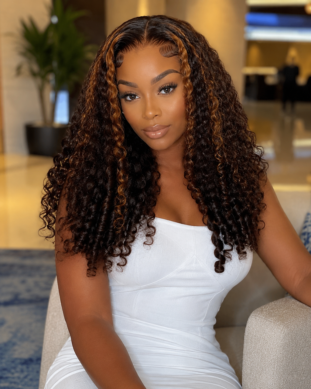 13x6 HD Transparent Lace Frontal Glueless Wigs | Natural/deep Wave Chocolate Brown