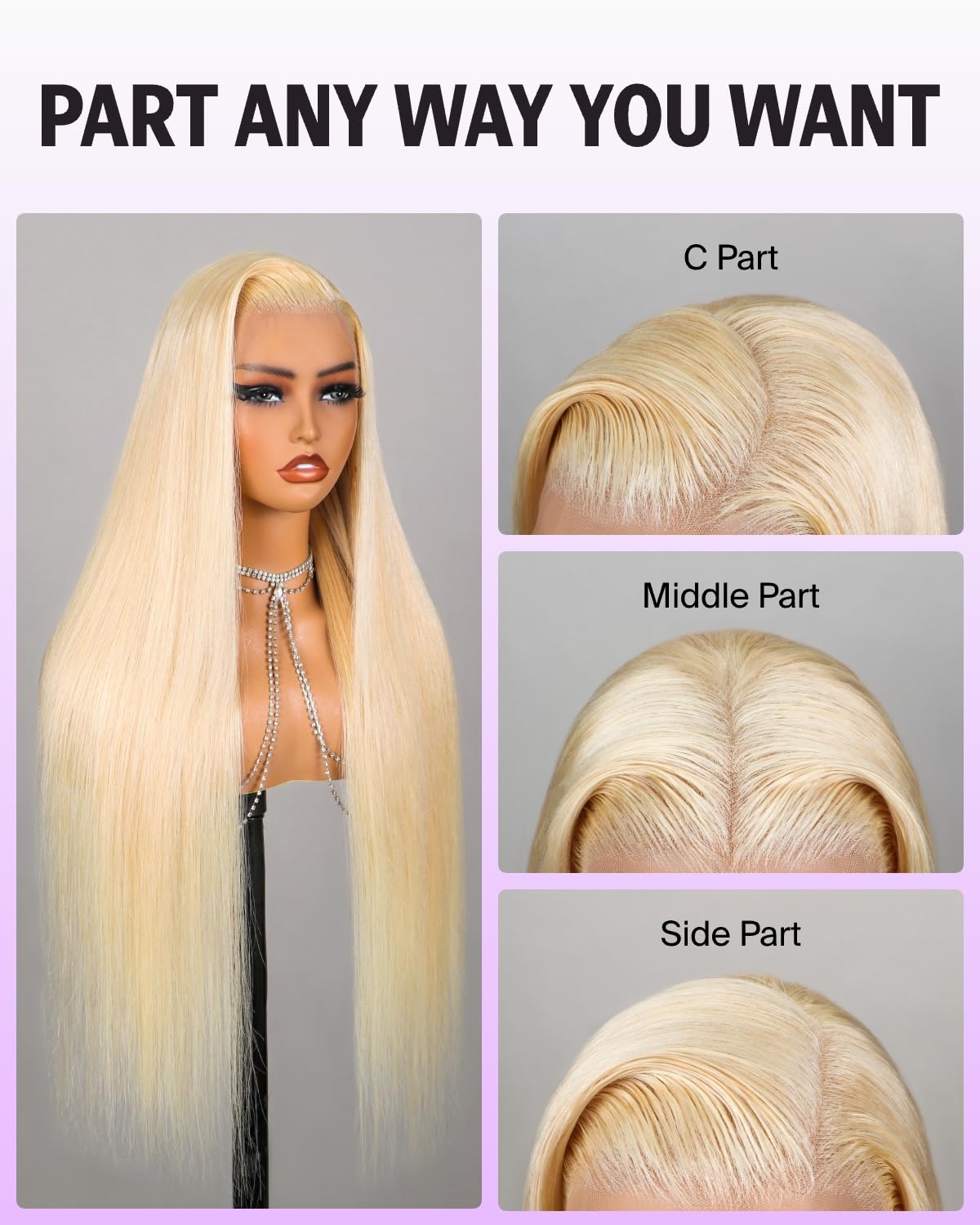 Sreaight 61B Blonde 6x5 Pre-Cut Glueless Wig