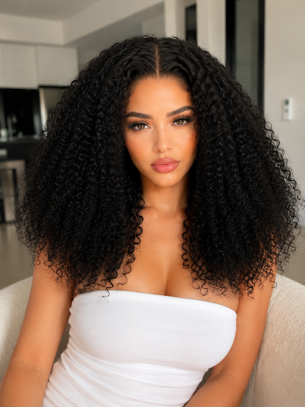 6x5 Pre-cut Glueless Wig - Kinky Curly