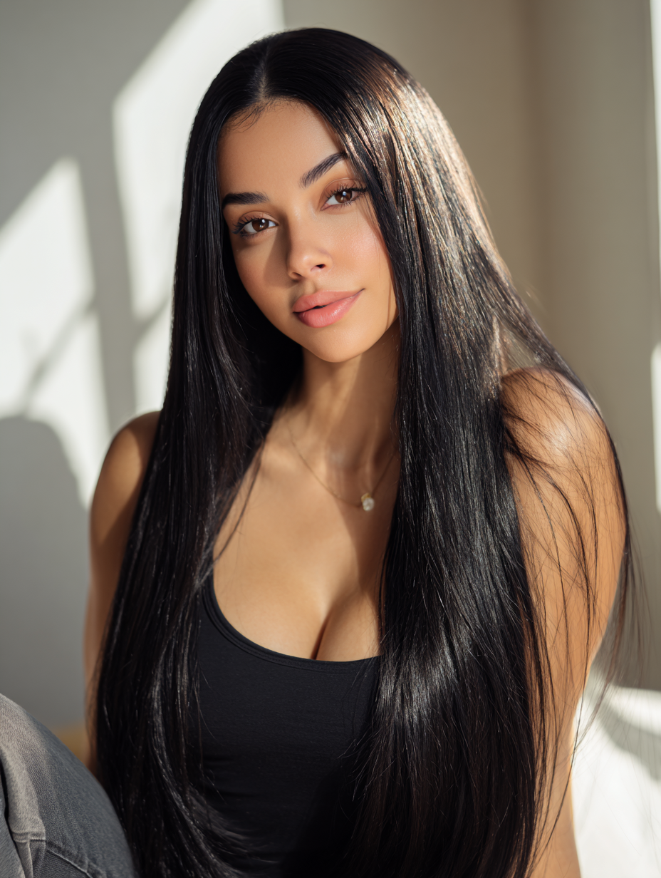 6x5 Pre-cut Glueless Wig - Straight