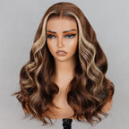 6X5 HD Lace Body Wave Wig | Highlights with Blonde Front Pieces (4/27)