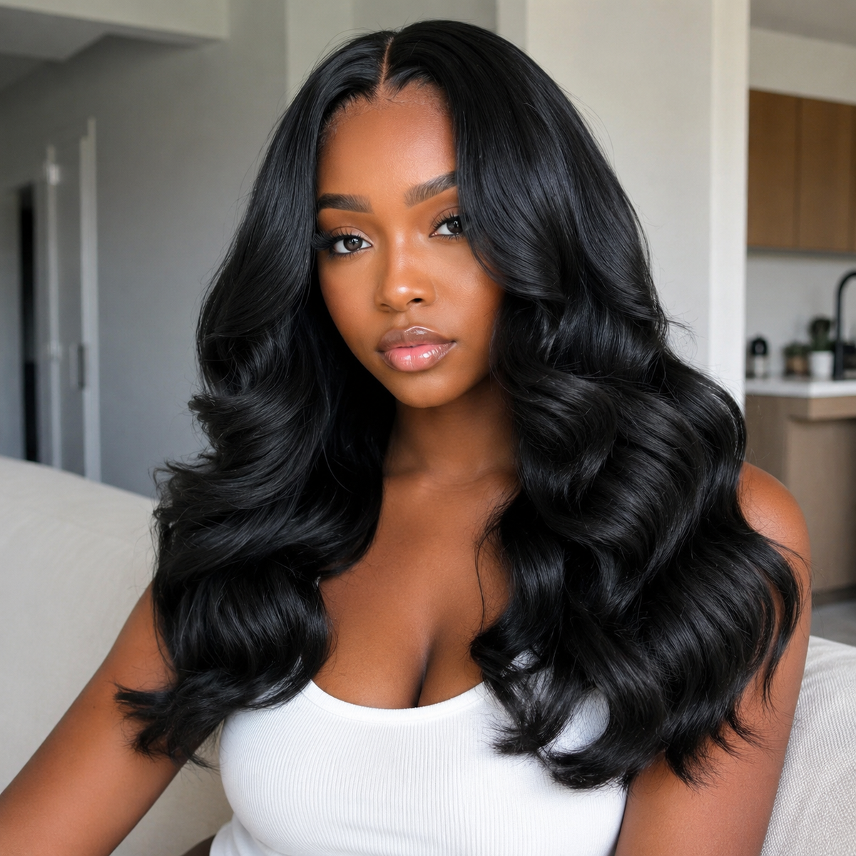 6x5 Pre-cut Glueless Wig - Body wave