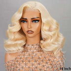 Bob Wavy 61B Blonde 6x5 Pre-cut Short Glueless Wig