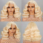 Bob Wavy 61B Blonde 6x5 Pre-cut Short Glueless Wig