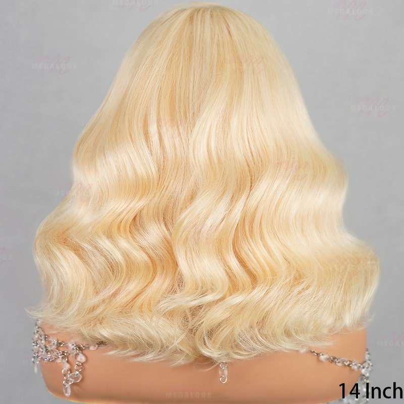 Bob Wavy 61B Blonde 6x5 Pre-cut Short Glueless Wig