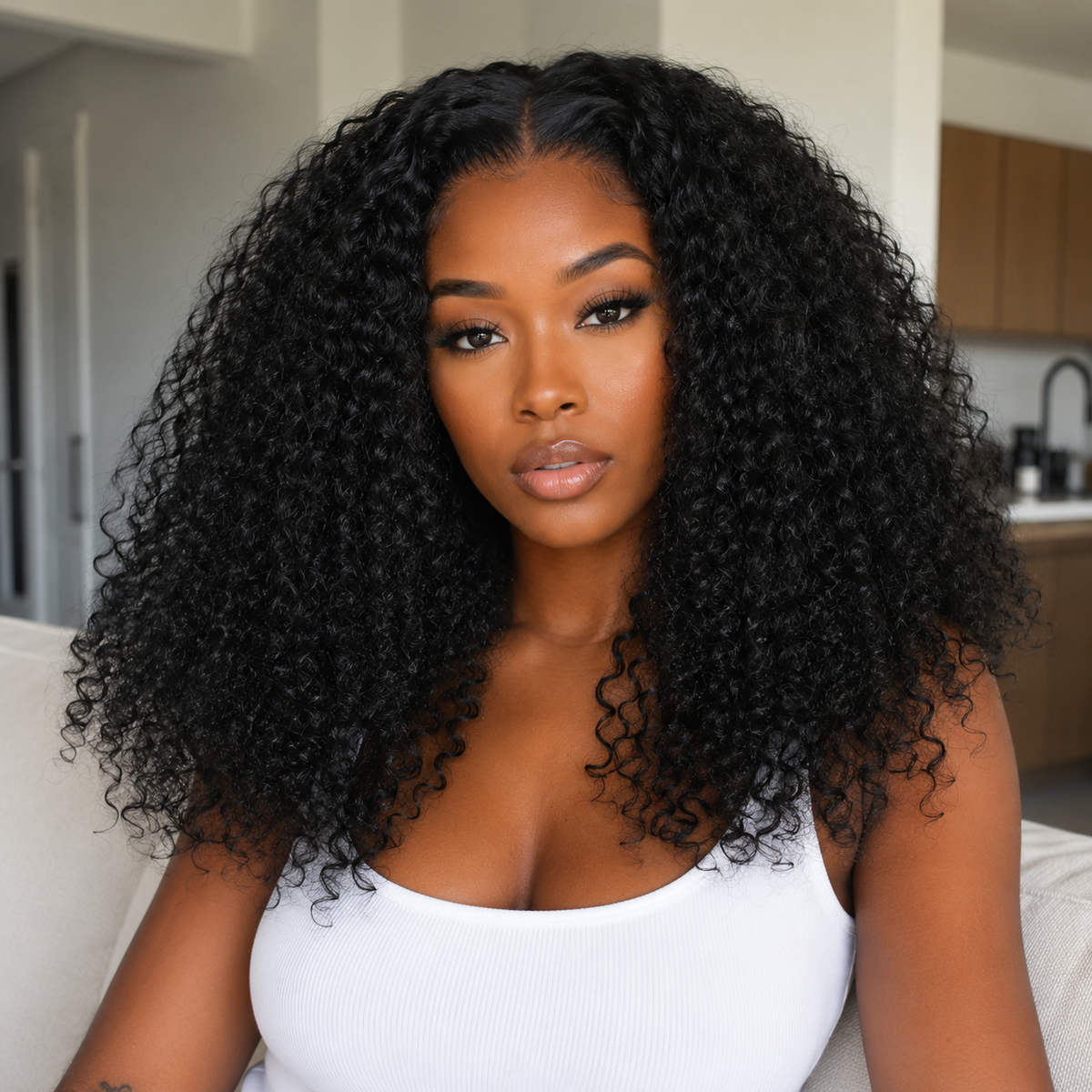 6x5 Pre-cut Glueless Wig - Kinky Curly