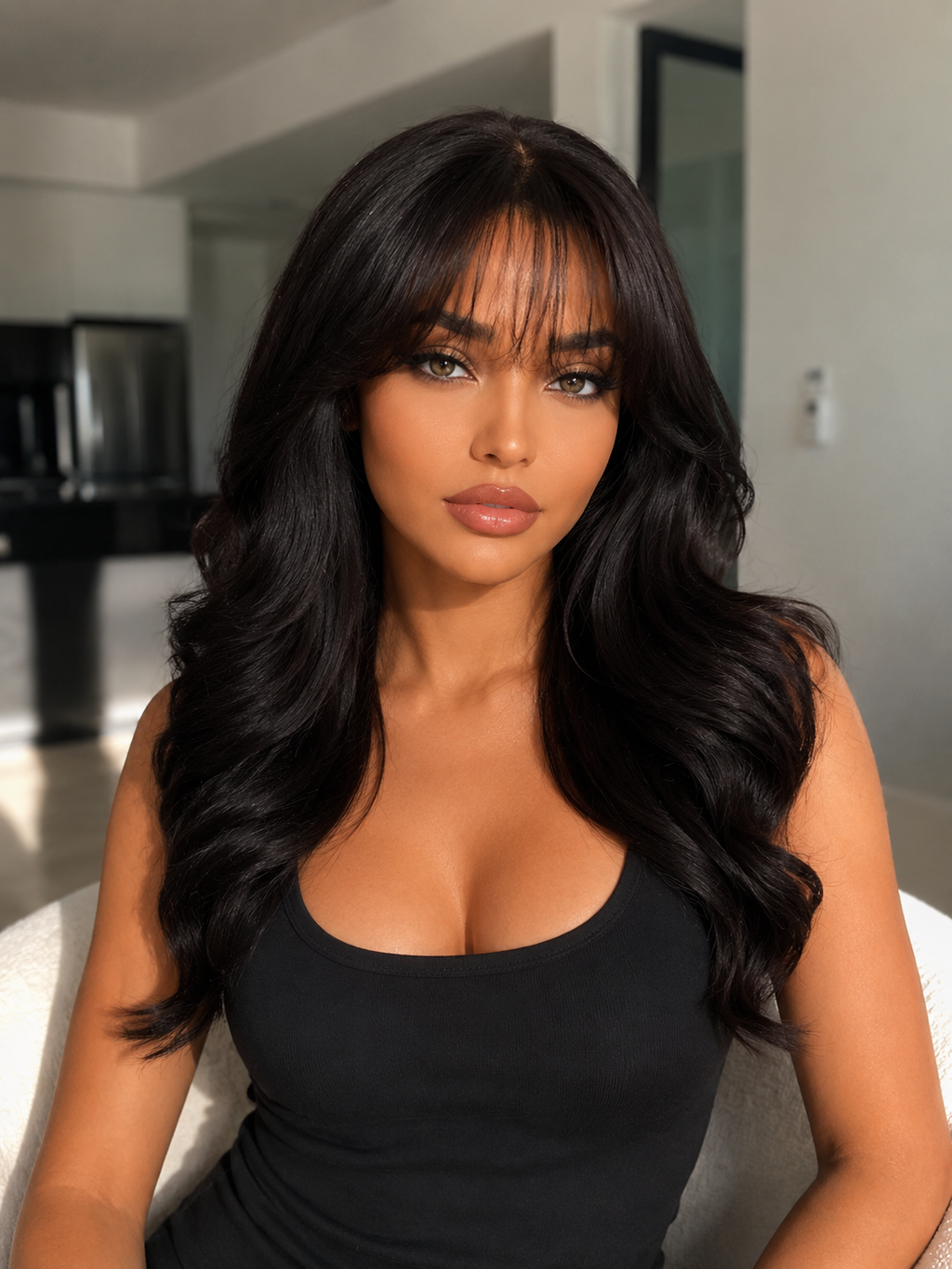 6x5 Glueless Wig with Bangs